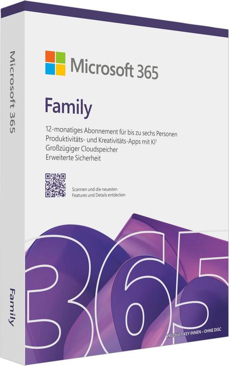 Microsoft 365 Family (Deutsch) (6 User, 12 Monate)
