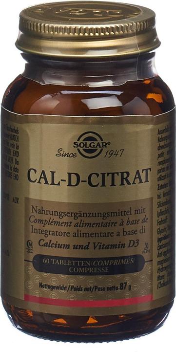 Immagine prodotto Solgar Cal-D-Citrato compresse (60 pz) (60 Pezzo/i, Pillole, 218 g)