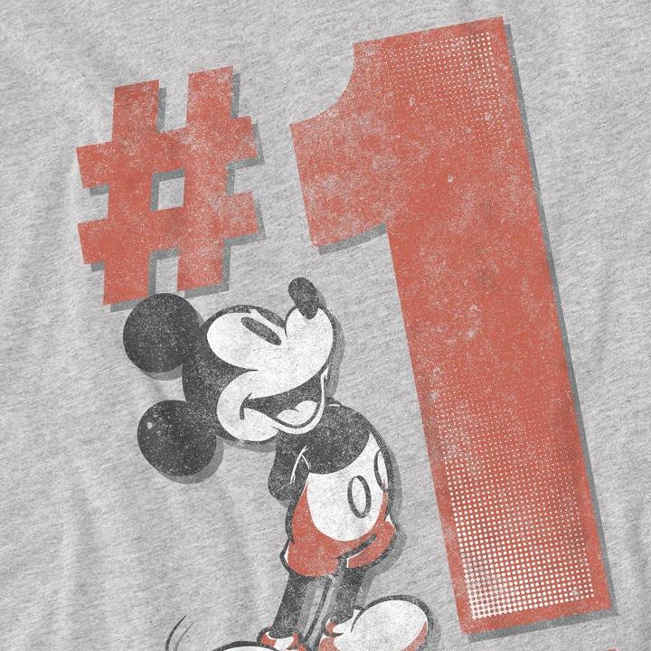 Actual product image Disney Mens Number 1 Grandpa Mickey Mouse T-Shirt (4XL)