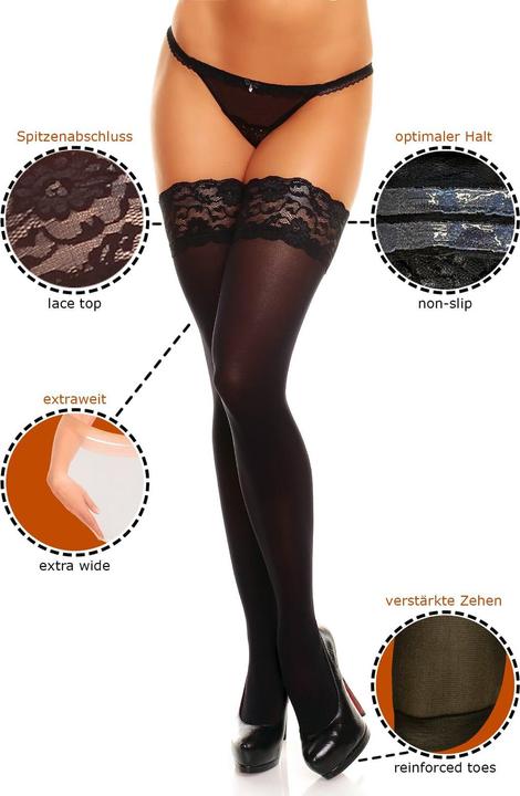 Image du produit Glamory Micro 60 Bas autofixants, couleur make-up, taille 44-46 (60 DEN, 44 - 46)