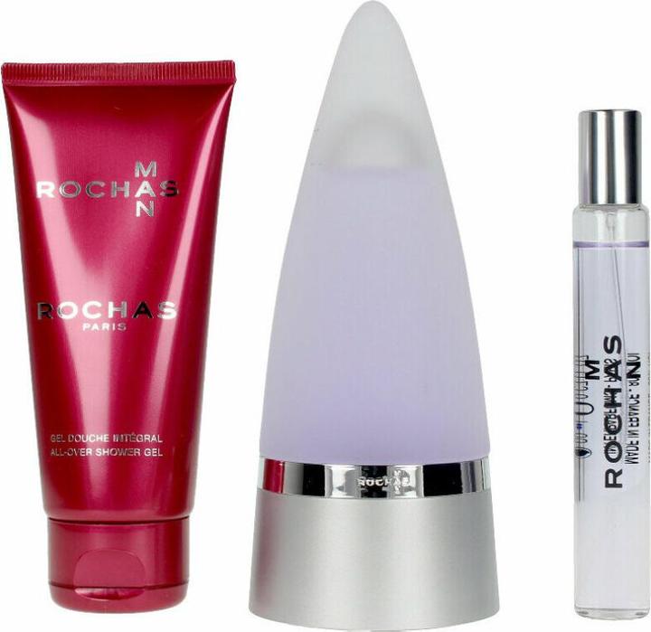 Produktbild Rochas Man EDT Spray 100ml, Shower Gel 100 ml - Miniatura EDT 20 ml. (Eau de Toilette, 100 ml)