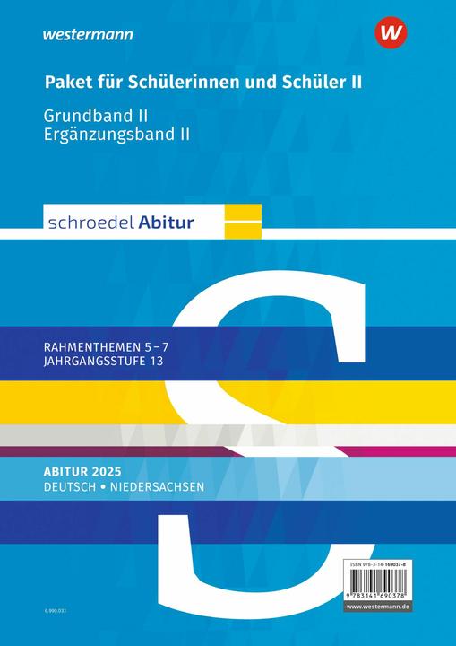 Energie-Label Schroedel Abitur. Deutsch. Schülerpaket II zum Abitur 2025. Für Niedersachsen (Deutsch, Karin Cohrs, Peter Bekes, Peter Noss, Sascha Spolders, Angelika Welle, Dieter Stüttgen, Anne Matz, Julian Eilmann, Jan J. Bakker, Heinrich Meissner, Falk Freyberg, Dennis Strömsdörfer, 2024)