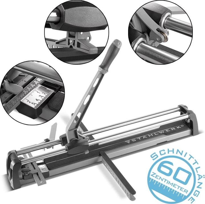 Immagine prodotto Stahlwerk Tagliapiastrelle professionale con lunghezza di taglio di 600 mm e spessore di taglio di 14 mm