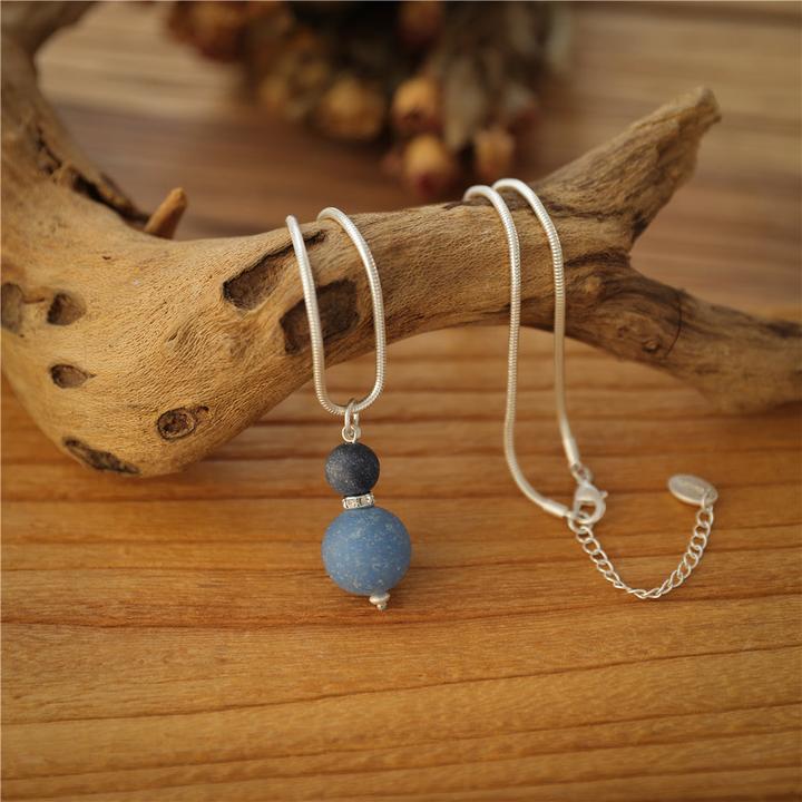 Actual product image Andreani Necklace with genuine blue aventurine (8 cm)