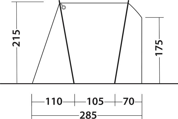 Actual product image Outwell Dunecrest S (Awning, 9.20 kg, 1 person)
