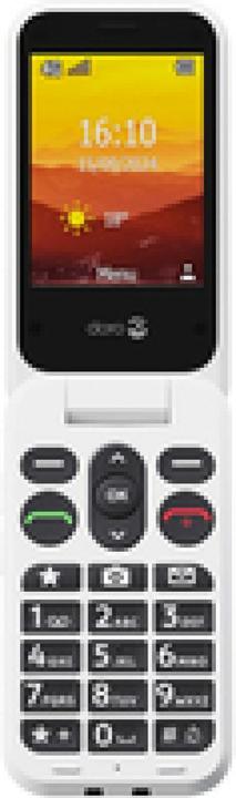 Actual product image Doro Leva L30, Clamshell, Single SIM, 7.11 cm (2.8"), 2 MP, 1150 mAh, Black, White (2.80", 2 Mpx, 4G)