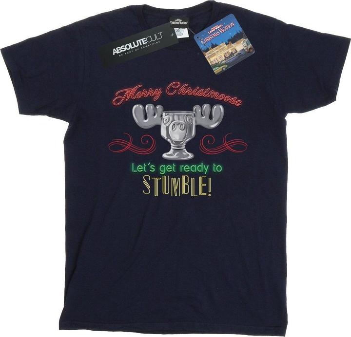 Actual product image National Lampoon´s Vacation Womens/Ladies Moose Head Cotton Boyfriend T-Shirt (S)