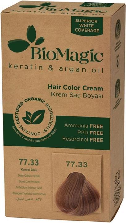 Produktbild Biomagic Haarfarbstoff für tiefe goldene Blondine (77,33) 250 g - Biomagisch