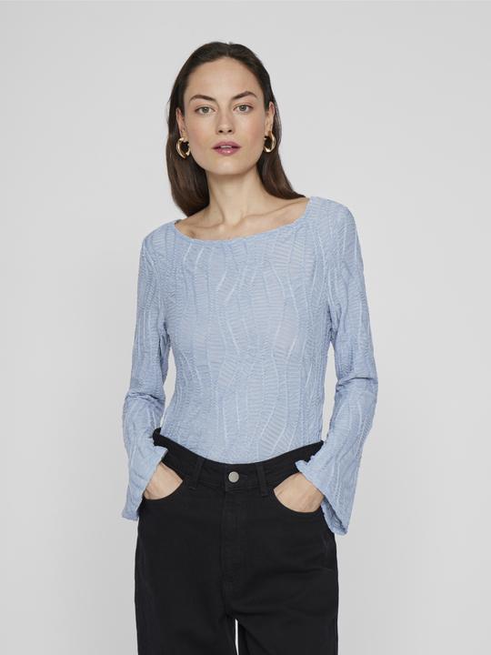 Actual product image Vila Boat-neck top with long sleeves (M)