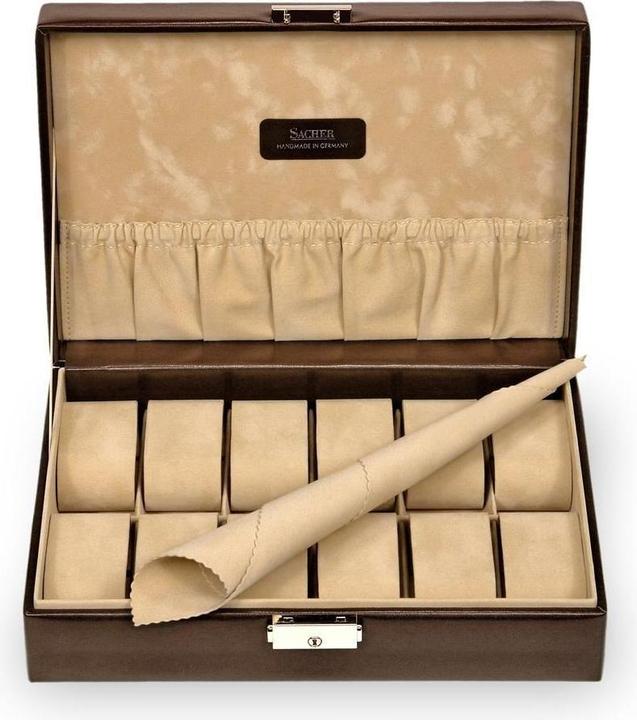 Produktbild Sacher 2019.293143 - Uhrenetui für 12 Uhren new classic mocca