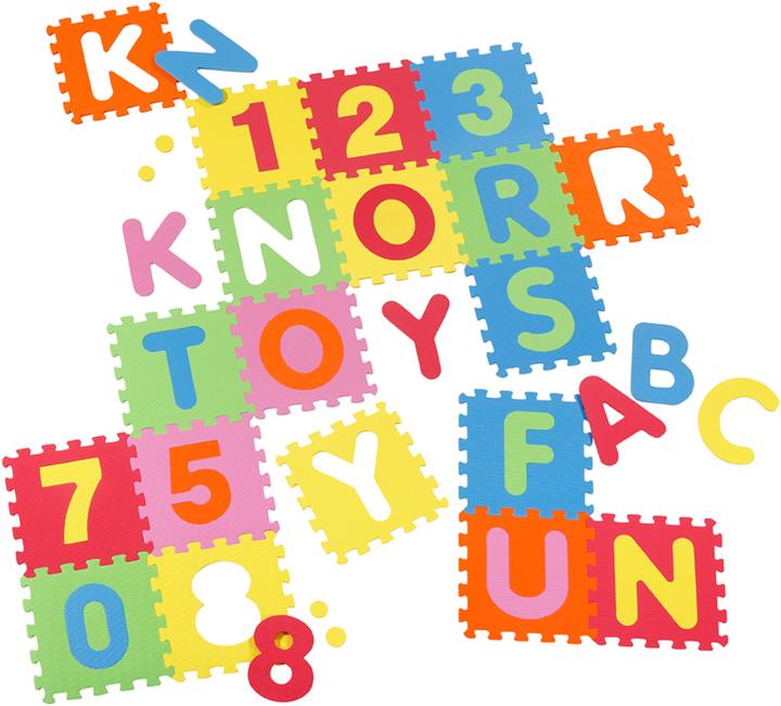 Image du produit Knorrtoys Puzzlematte - "Alphabet + Zahlen" /36-tlg./30cm (30 x 30 cm)