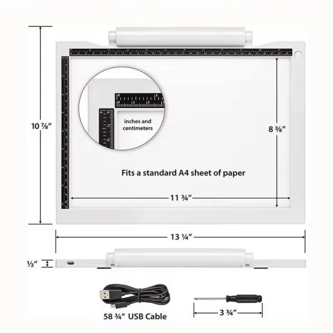 Immagine prodotto MU Classic LED Leuchttisch A4 mit 3 Helligkeitsstufen