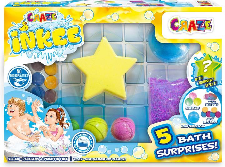 Craze Inkee Set mit 5 Badeüberraschungen (Badesalz)