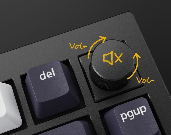 Produktbild Keychron Q1 Barebone Knob Version (CH, Kabelgebunden)