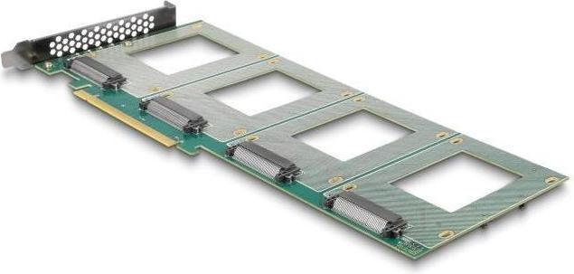 Delock PCI Express 4.0 x16 Karte zu 4 x intern U.2 NVMe SFF-8639 - Bifurcation (LxB: 288 x 122 mm)