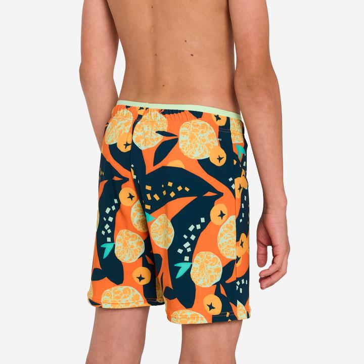 Produktbild Nabaiji Schwimmshorts Jungen lang - 100 Hotu orange (12, 13, 14)