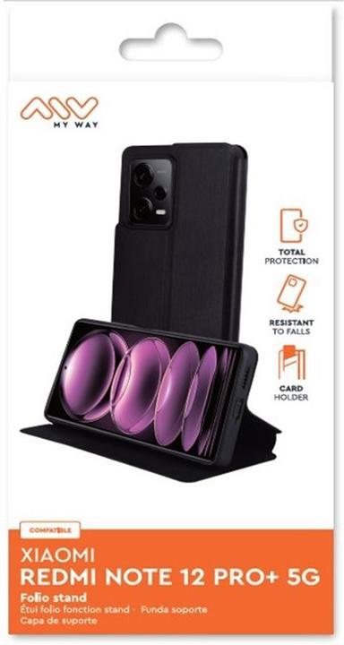 Actual product image My Way Case Stand function Black Series (Xiaomi Redmi Note 12 Pro 5G)