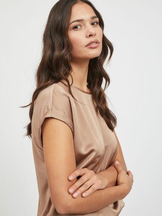 Actual product image Vila Round neckline top with short sleeves (40)