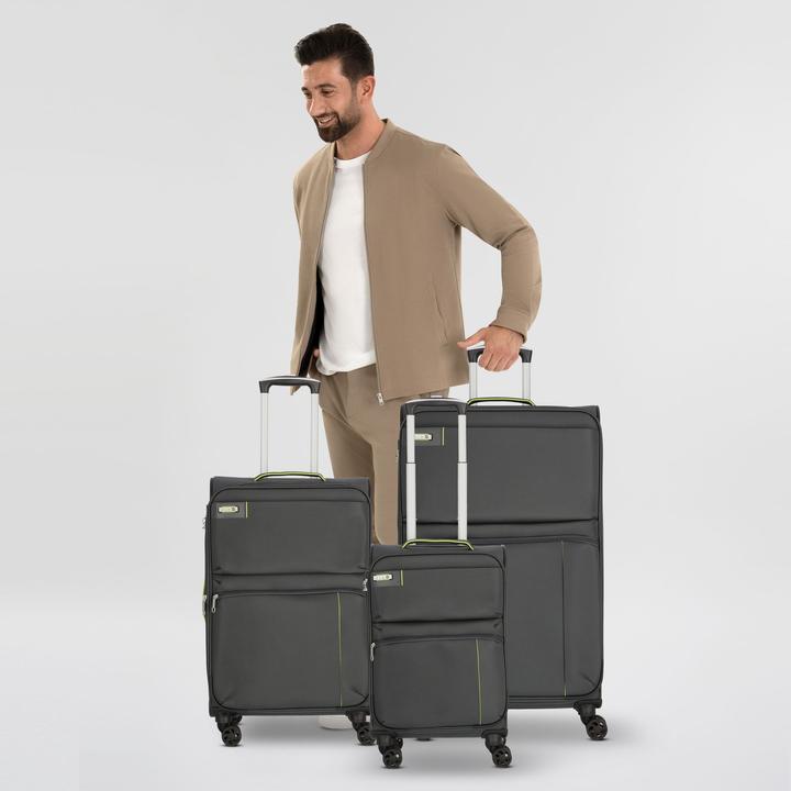 Produktbild D&N Travel Line 6704 4-Rollen Kofferset 3tlg. (208 l, XL (ab 115l))