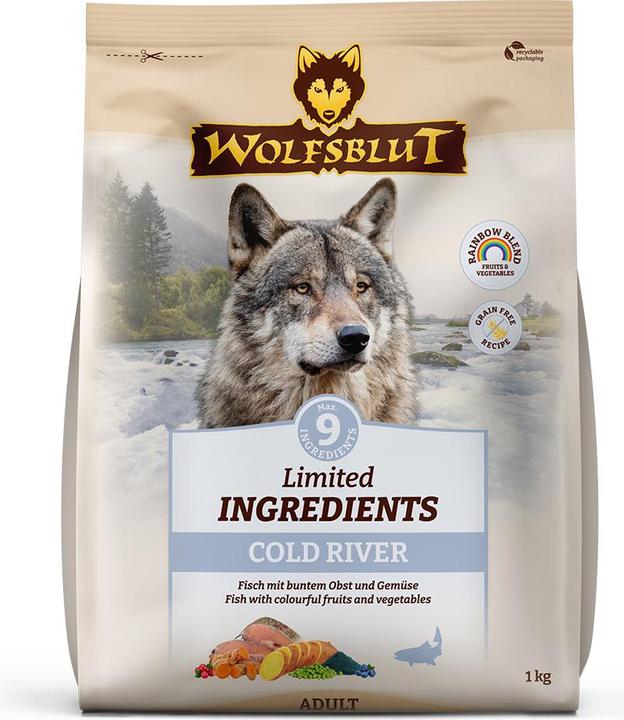 Image du produit Wolfsblut Limited Ingredients Adult Cold River pour chiens 1 kg (Adulte, 1 pcs, 1000 g)