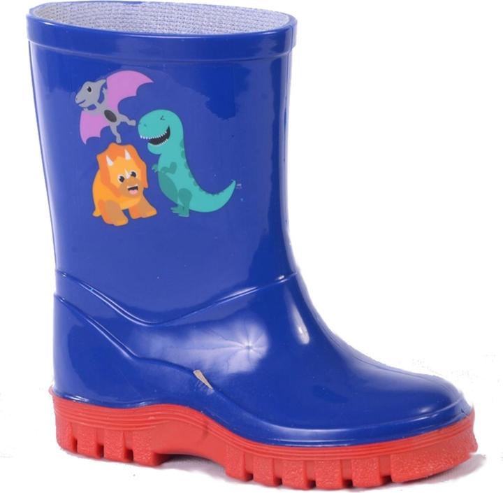 Actual product image Storm Wells Boys Rubber Boots Dinosaur (24)