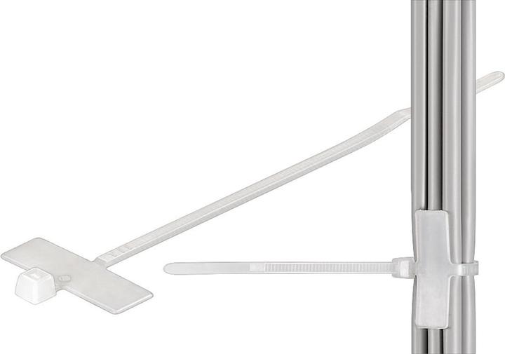 Produktbild Goobay fixpoint Kabelmarker-Halter (Kunststoffkabelbinder, 100 mm, 100 Stk.)