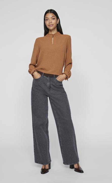Actual product image Vila High Neck Top with Long Sleeves (40)