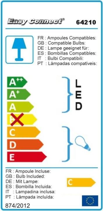 Energie-Label Easy Connect Lichtturm (420 lm, E27, IP44)