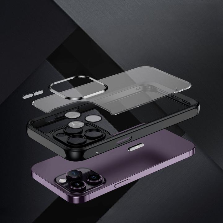 Immagine prodotto Cover-Discount iPhone 15 Pro Max - Custodia con protezione per fotocamera nera (Apple iPhone 15 Pro Max)