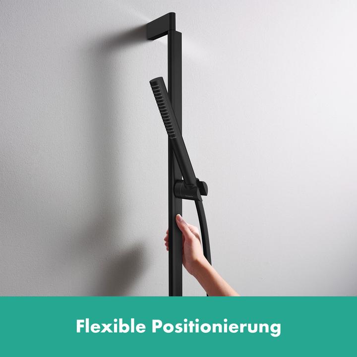 Produktbild hansgrohe Unica Duschstange S Puro 90 cm, Easy Slide Duschkopfhalter, Isiflex Duschschlauch 160 cm