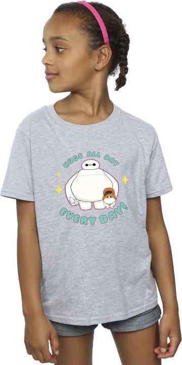 Immagine prodotto Disney Big Hero 6 Baymax Hugs Everyday Maglietta Ragazze (140, 146)