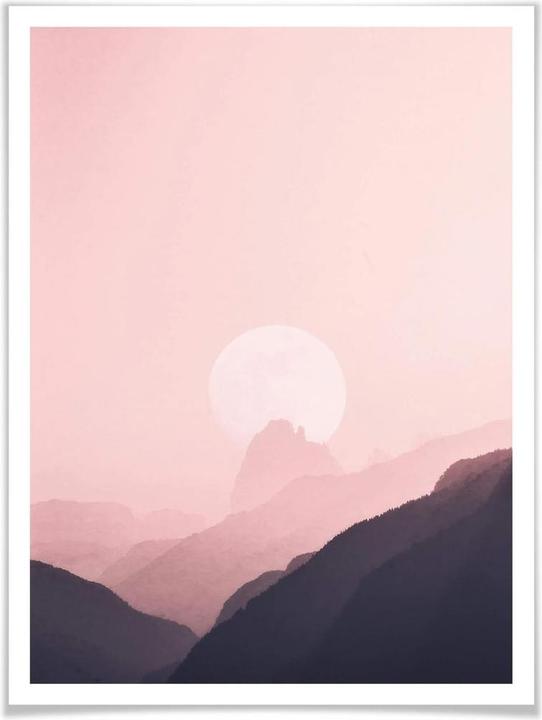 Image du produit Trenddeko Lever de soleil rose (24 x 30 cm)