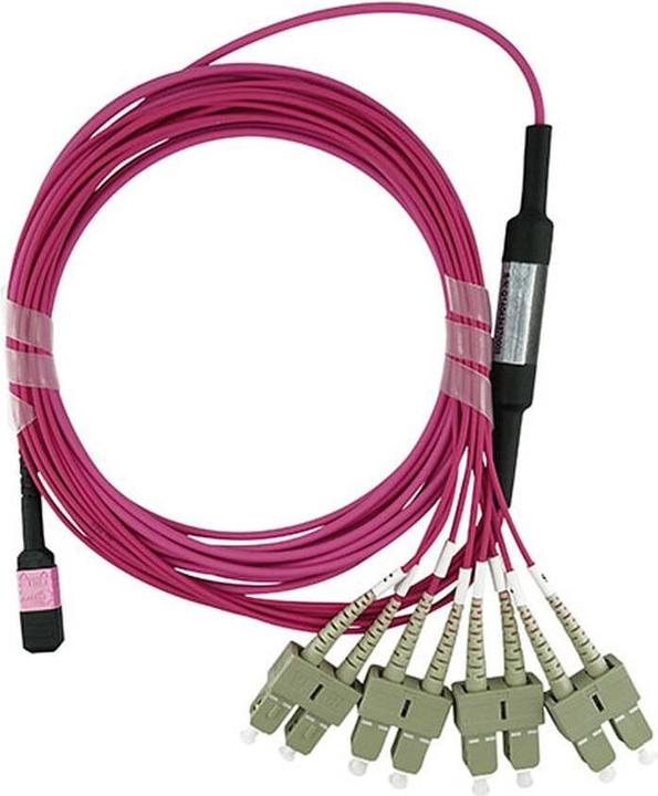 Produktbild CBO LWL MPO/4xSC Breakout Kabel OM4 3 Meter