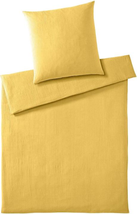 Image du produit Elegante Parure de lit en mousseline Smooth (Set de linge de lit, 155x200 cm + 80x80 cm)