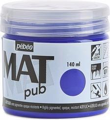 Actual product image Pebeo Acrylic Mat Pub (Ultramarine blue, 140 ml)