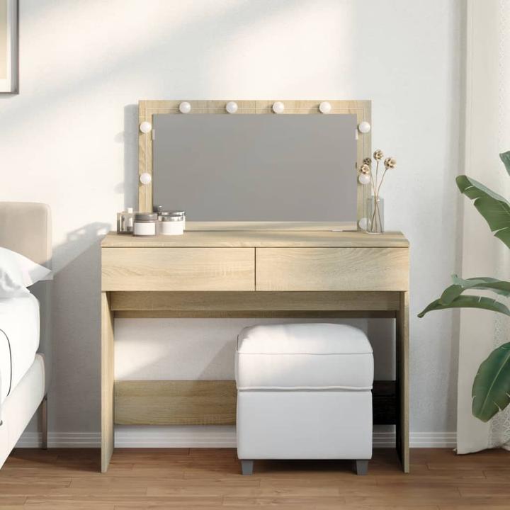 Image du produit VidaXL Coiffeuse avec éclairage LED (100 x 40 x 120 cm)