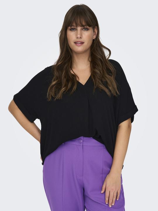 Produktbild Only Curvy V-Ausschnitt Viskose Oberteil (46)