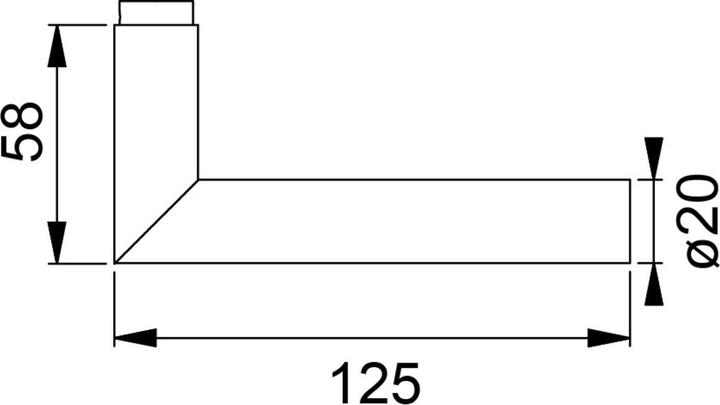 Produktbild Hoppe Drückergarniture E1400Z/E42KV/E42KVS Amsterdam SecuSan (Türgarnitur)