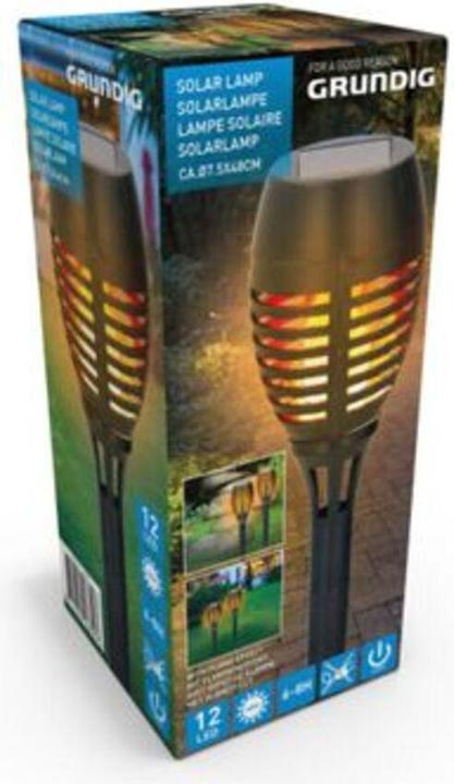 Image du produit Grundig Lampe solaire à effet de flamme LED