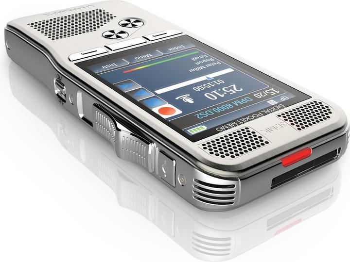 Actual product image Philips DPM8000 Pocket Memo (incl. software, international slide switch) (4 GB)
