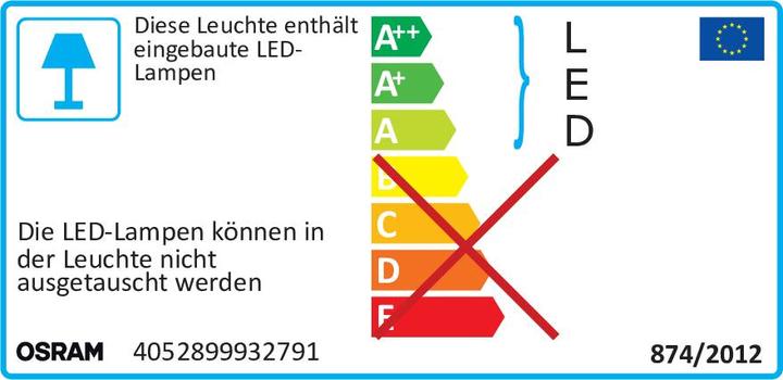 Energie-Label Siteco COMBILITE LED-E LED Lichtleiste 1180x25mm 18W 3000K (1800 lm)
