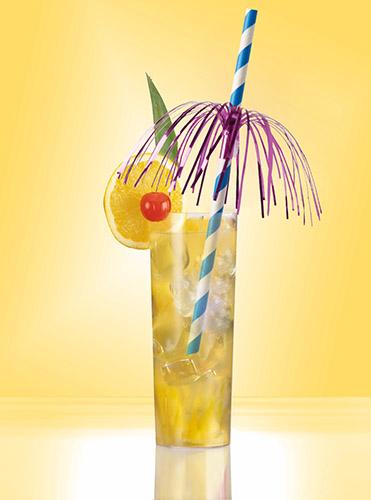 Actual product image Papstar Paper drinking straw "Fireworks", 200 mm, blue/white made of paper, length: 200 mm, diameter: 6 mm (50 x)
