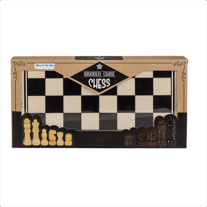 Actual product image Out of the blue ootb - Wooden board game, chess, approx. 34 x 34 cm