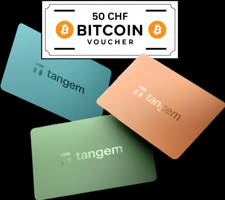 Actual product image Tangem 3 Card Set - Pastel + 50 CHF BTC Voucher (Bitcoin)