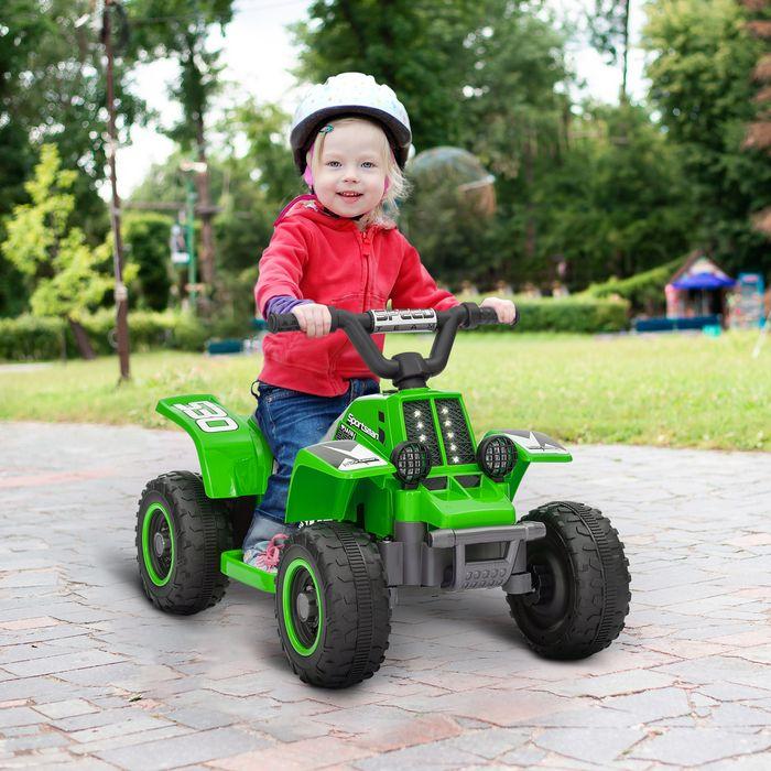 Actual product image Swisshandel24 Kinder Elektro-Quad Elektro Kinderquad mit Vorwärts-und Rückwärtsfunktion Grün (6 V)