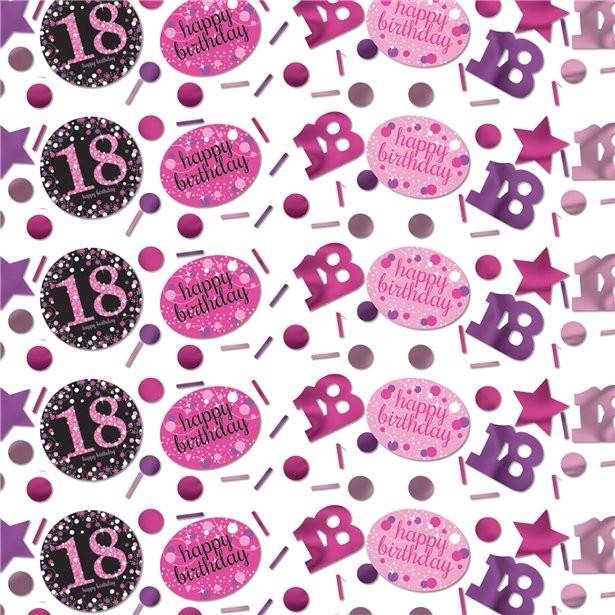 Produktbild Amscan Konfetti Rosen 18 Jahre "Happy Birthday".
