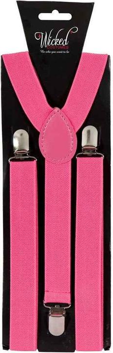 Produktbild Wicked Costumes Verstellbare Hosenträger mit Klammern in Neon Pink