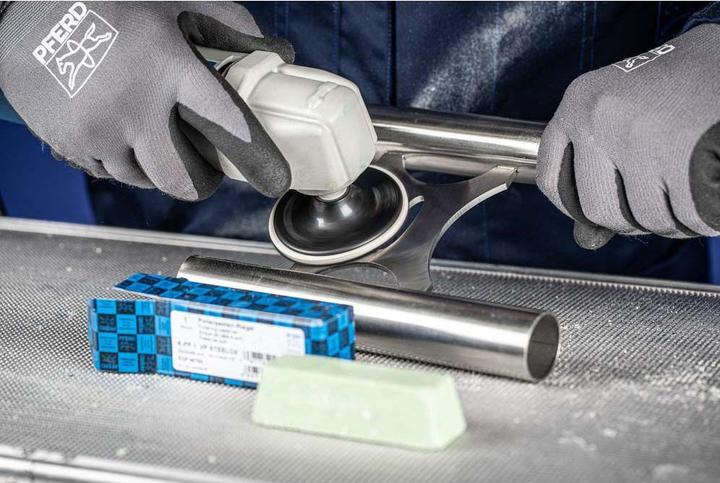 Actual product image Pferd 44250006 Polishing compound PP for prepolisher of steel and stainless steel bar 25 x