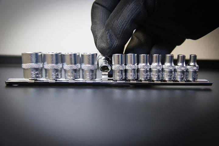 Actual product image BGS Socket Set, 12-point | 6.3 mm (1/4") Drive | Inch Sizes | 12 pcs.