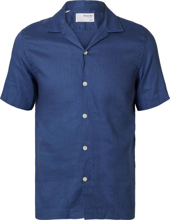 Selected Homme 100% Leinen Kurzarmhemd